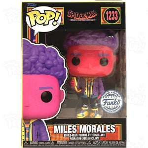 Marvel Spider-Man Miles Morales (#1233) Blacklight Funko Pop Vinyl