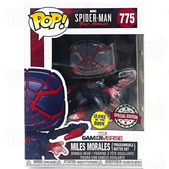 Marvel Spider-Man Miles Morales (Programmable Matter Suit) (#775) Gitd Funko Pop Vinyl