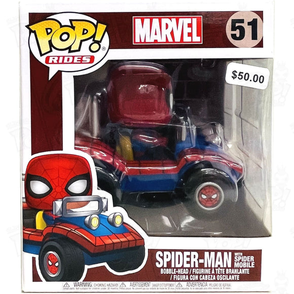 Marvel Spider-Man With Spider Moble (#51) Pop Rides Funko Vinyl