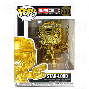 Marvel Star-Lord Gold Chrome (#353) Funko Pop Vinyl