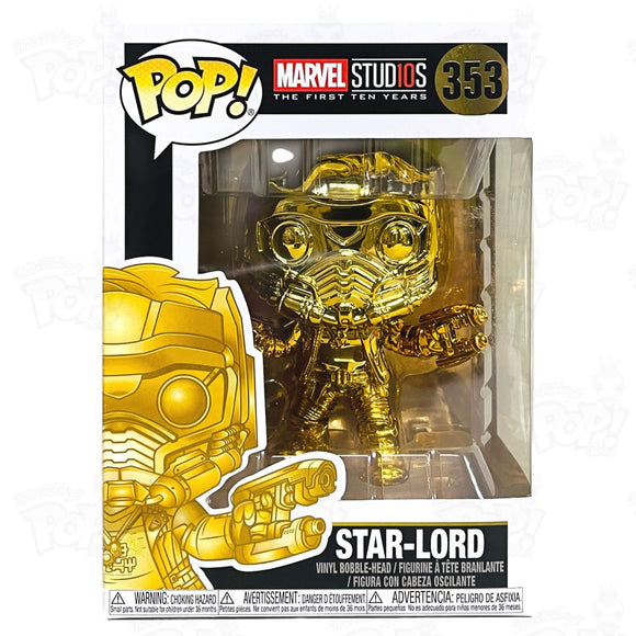 Marvel Star-Lord Gold Chrome (#353) Funko Pop Vinyl