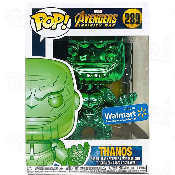 Marvel Thanos Green Chrome (#289) Walmart Funko Pop Vinyl