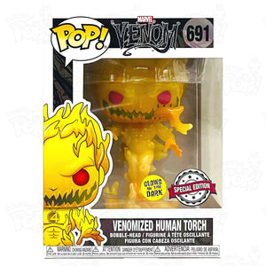 Marvel Venom Venomized Human Torch (#691) Gitd Funko Pop Vinyl