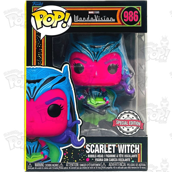 Marvel Wandavision Scarlet Witch Black Light (#986) Funko Pop Vinyl