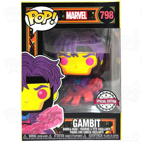 Marvel X-Men Gambit Black Light (#798) Funko Pop Vinyl