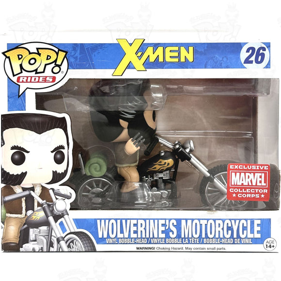 Marvel X-Men Wolverines Motorcycle (#26) Collector Corps Funko Pop Vinyl