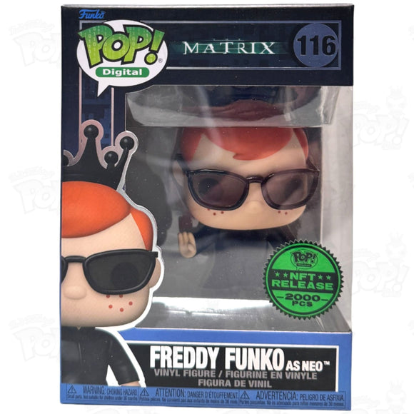 Matrix Freddy Funko As Neo (#116) Digital Nft Release Pop Vinyl