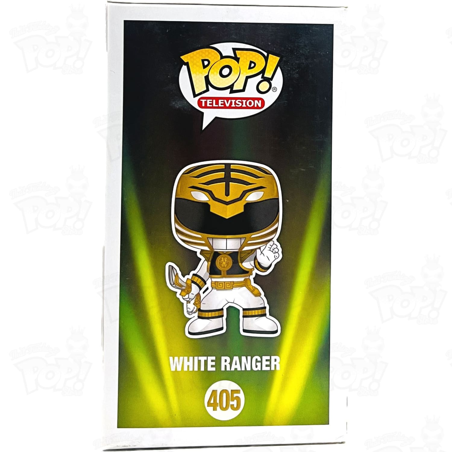 MMPR White Ranger Pop Figure #405 Vaulted Protective Case 2024