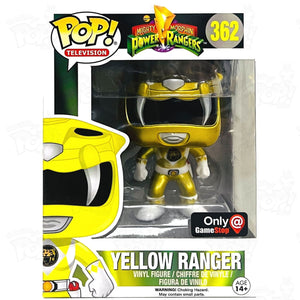 Mighty Morphin Power Rangers Yellow Ranger (#362) Metallic Gamestop Funko Pop Vinyl