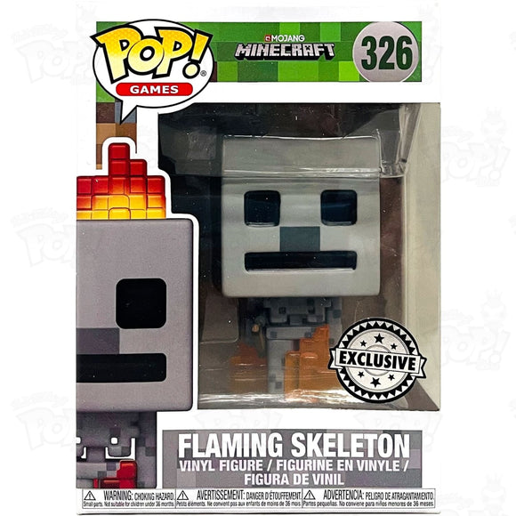 Minecraft Flaming Skeleton (#326) Funko Pop Vinyl