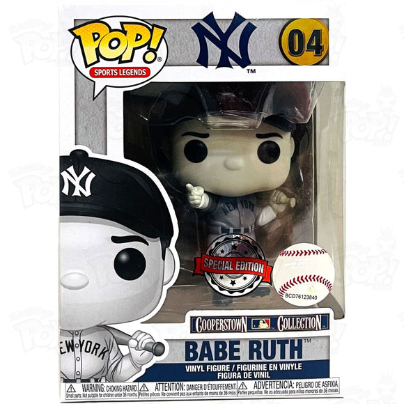 Mlb Baseball New York Yankees Babe Ruth (#04) Black & White Funko Pop Vinyl