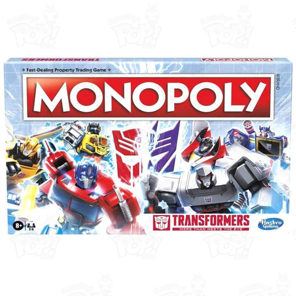 Monopoly Transformer Edition Board Game Boardgames