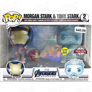 Morgan Stark & Tony (2-Pack) Gitd Funko Pop Vinyl