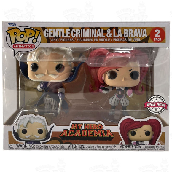 My Hero Academia Gentle Criminsk & La Brava Two Pack Funko Pop Vinyl