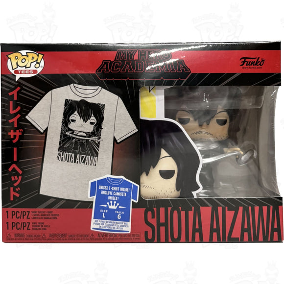 My Hero Academia Shota Aizawa (#375) T-Shirt Bundle Funko Pop Vinyl