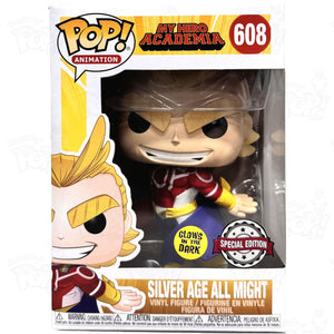 My Hero Academia Silver Age All Might (#608) Gitd Special Edition Funko Pop Vinyl