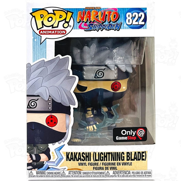 Naruto Shippuden Kakashi Lightning Blade (#822) Gamestop Funko Pop Vinyl