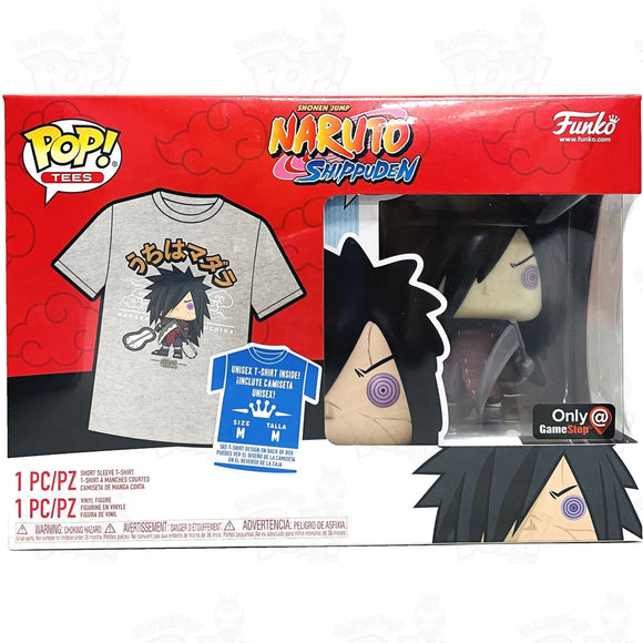 Naruto Shippuden Madara With Weapons T-Shirt (Size M) + Pop Bundle Funko Vinyl