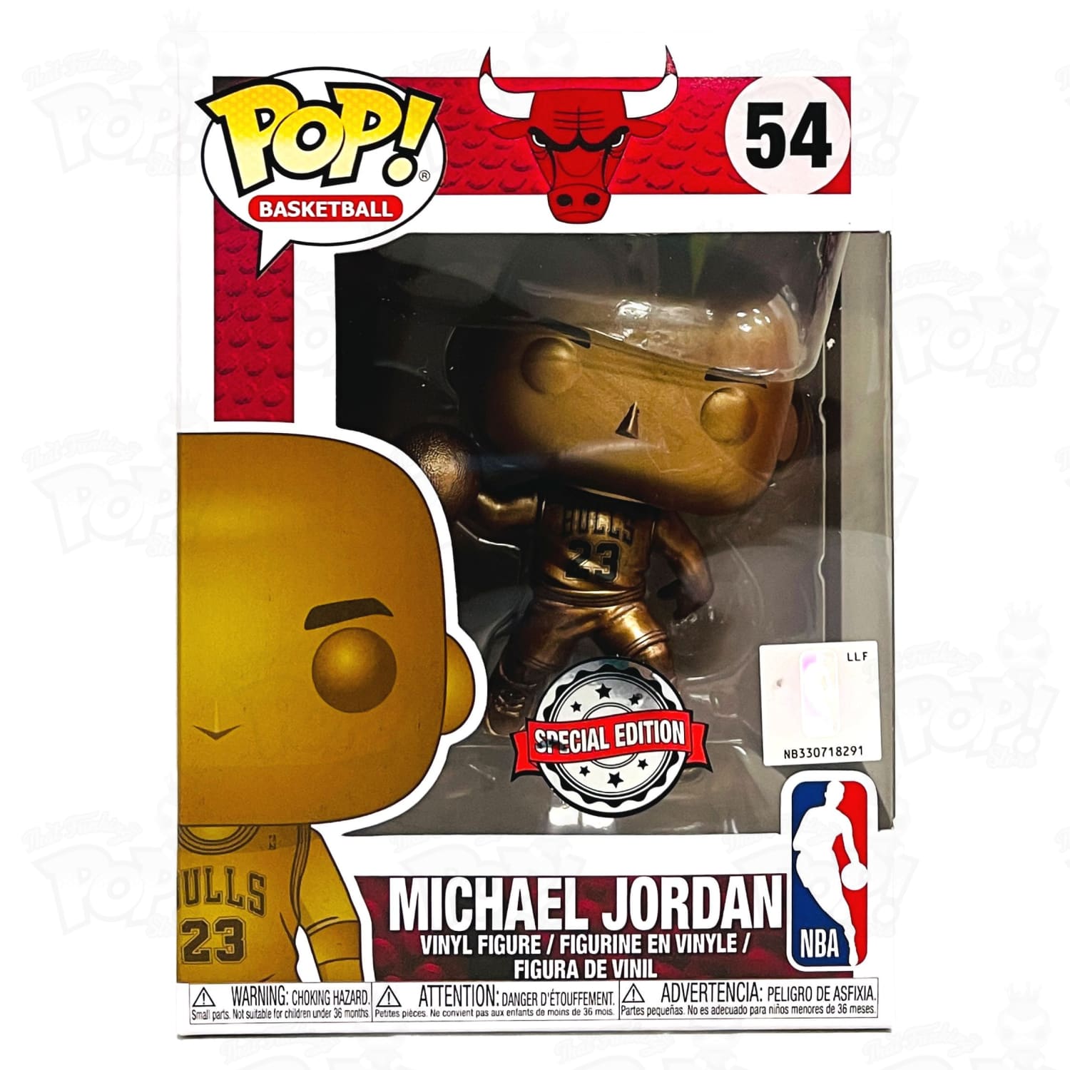 NBA Chicago Bulls Michael Jordan (#54) Bronze That Funking Pop