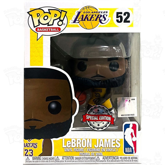 NBA: Los Angeles Lakers Lebron James (#52) Yellow Funko Pop Vinyl