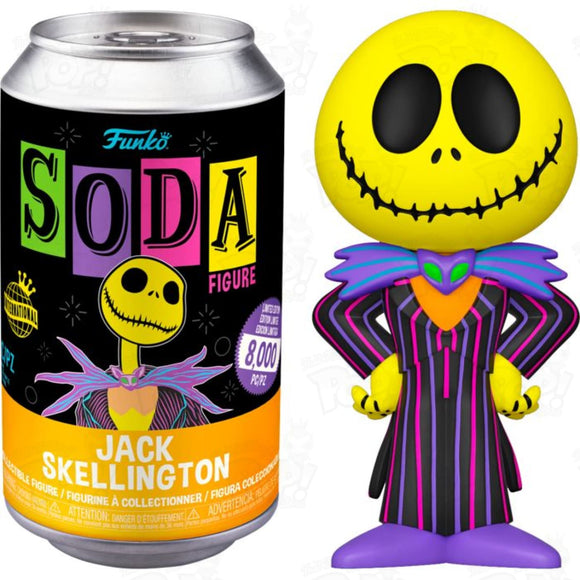 Nightmare Before Christmas Jack Black Light Vinyl Soda