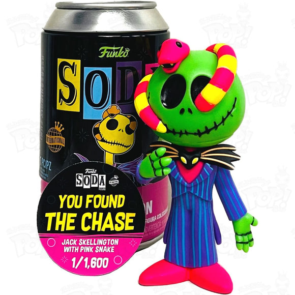 Nightmare Before Christmas Jack Skellington Black Light Soda Vinyl Chase