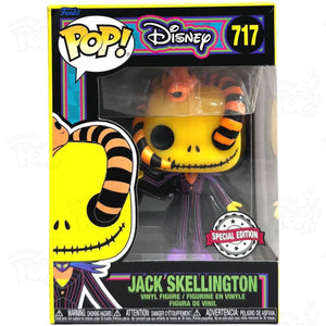 Nightmare Before Christmas Jack W/Snake (#717) Black Light Funko Pop Vinyl