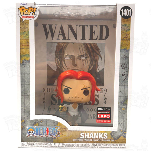One Piece Shanks Wanted Poster (#1401) Entertainment Expo 2024 Funko Pop Vinyl