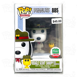 Peanuts Beagle Scout Snoopy with Woodstock (#885) Funko Shop - That Funking Pop Store!