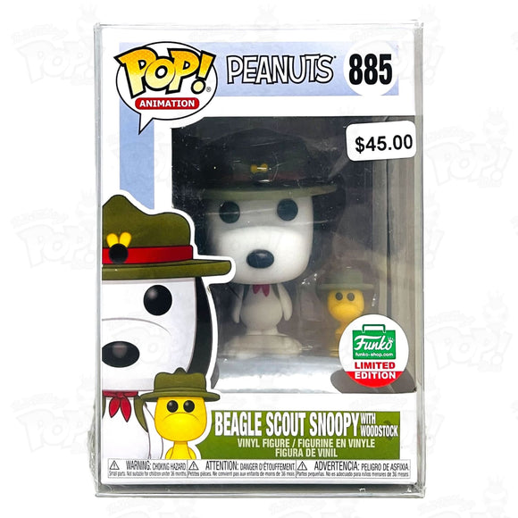 Peanuts Beagle Scout Snoopy with Woodstock (#885) Funko Shop - That Funking Pop Store!