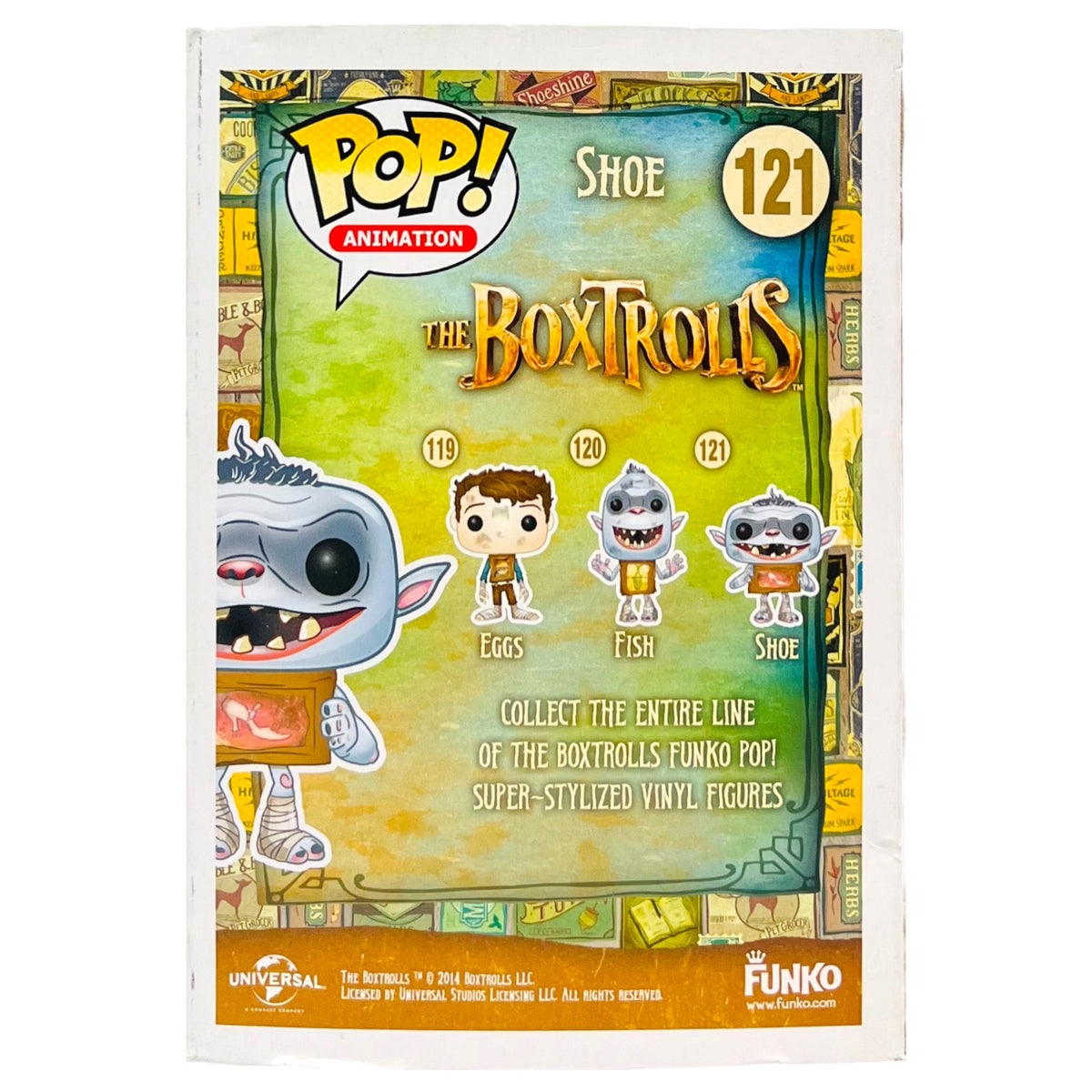 Funko Pop Protoype Box trolls fish/shoe