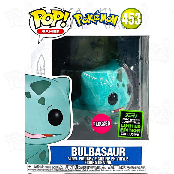 Pokemon Bulbasaur (#453) Flocked Funko Pop Vinyl
