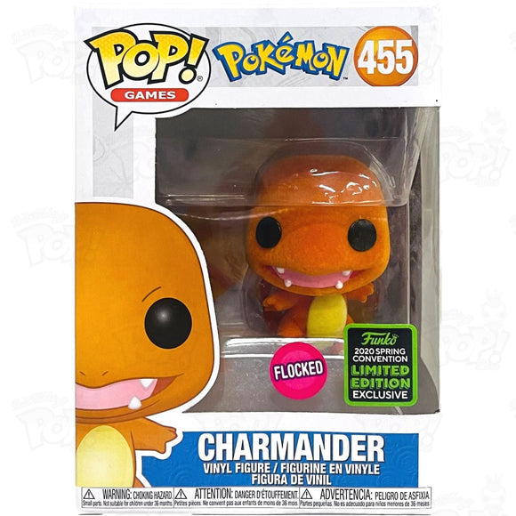 Pokemon Charmander (#455) Flocked 2020 Spring Convention Funko Pop Vinyl