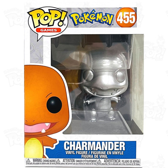 Pokemon Charmander (#455) Silver Metallic Funko Pop Vinyl