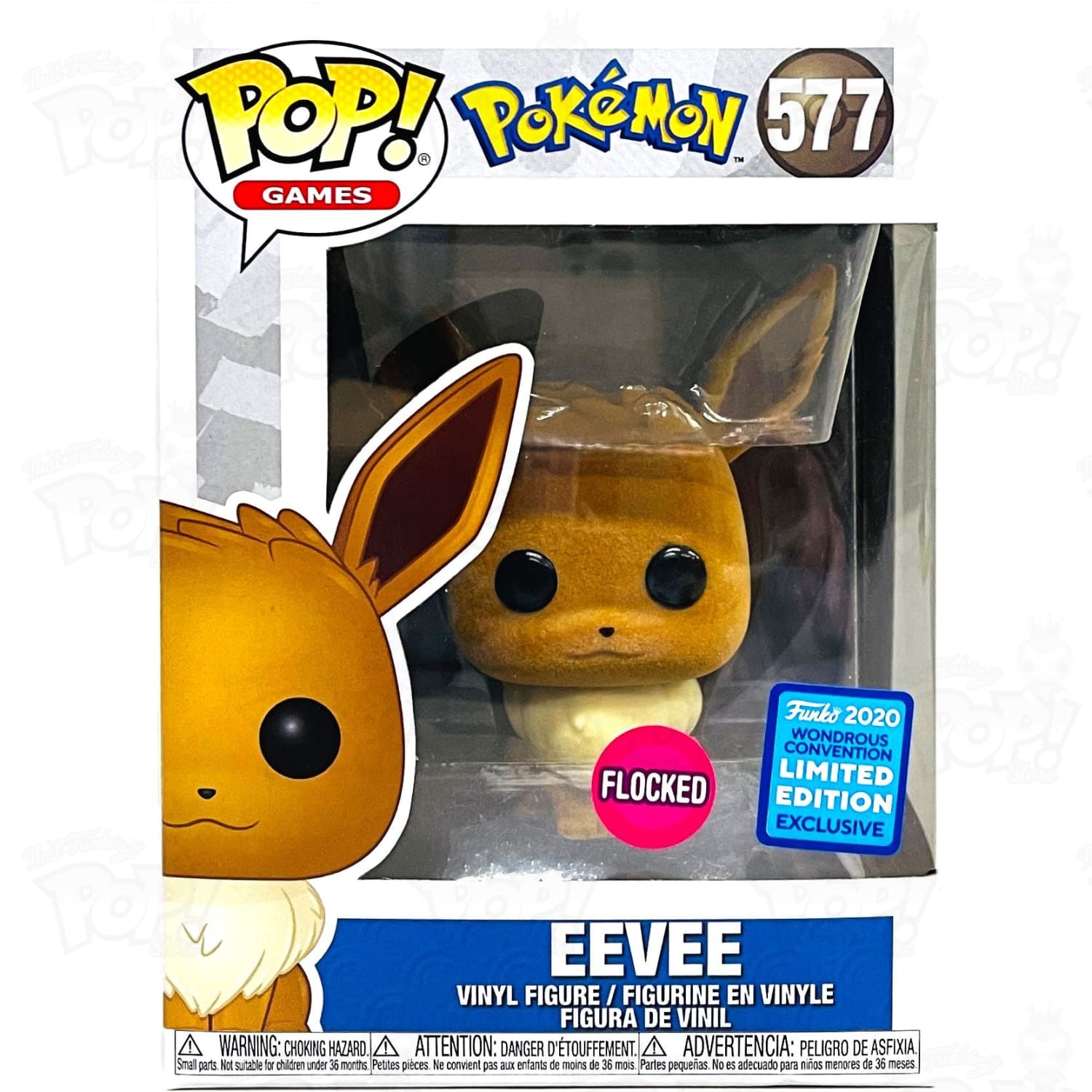 Pokemon Eevee (#577) Flocked 2020 Wonderous Convention