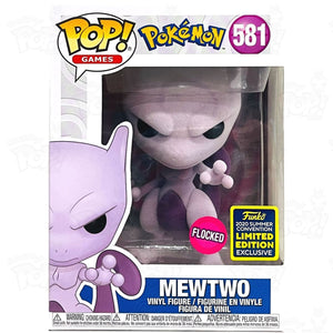 Pokemon Mewtwo (#581) Flocked Summer Convention 2020 Funko Pop Vinyl