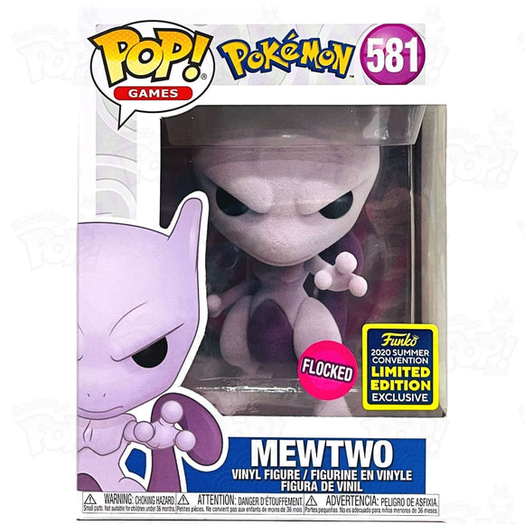 Pokemon Mewtwo (#581) Flocked Summer Convention 2020 Funko Pop Vinyl