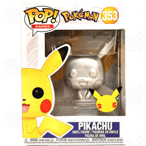 Pokemon Pikachu (#353) Silver Funko Pop Vinyl