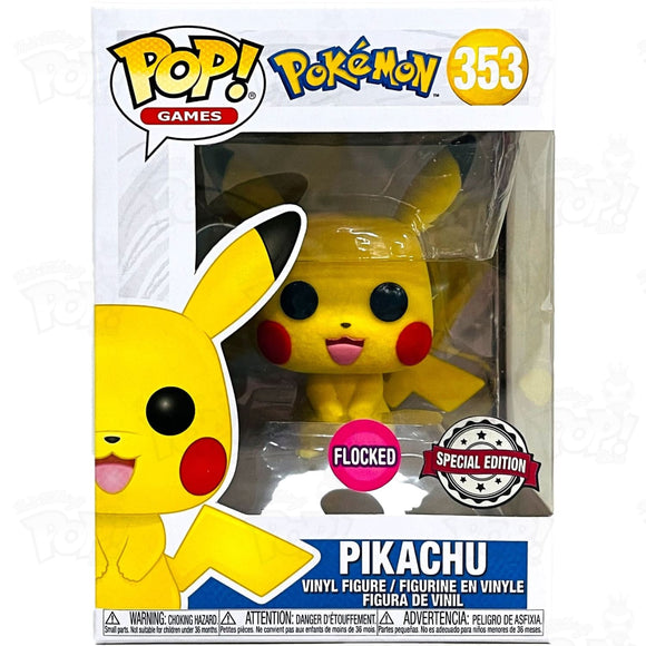 Pokemon Pikachu Flocked (#353) Funko Pop Vinyl