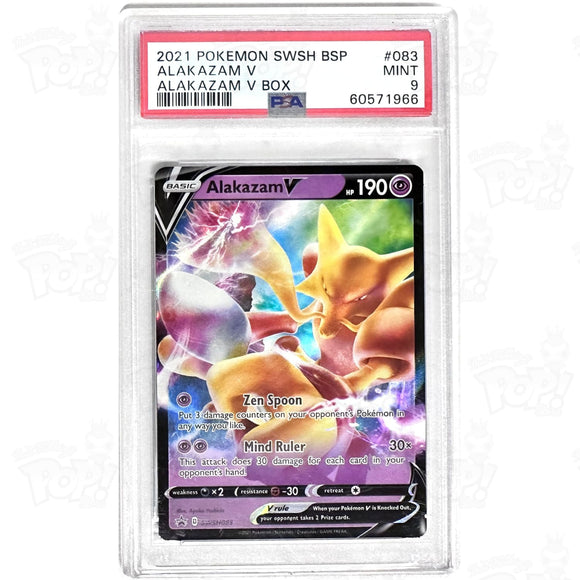 Pokemon Tcg: Alakazam V Swsh083 / Promo Psa 9 Trading Cards