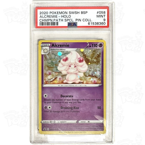 Pokemon Tcg: Alcremie - Swsh058 Psa 9 Trading Cards
