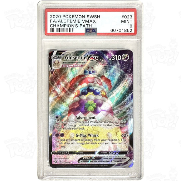 Pokemon Tcg: Alcremie Vmax Champions Path 23/73 / Ultra Rare Psa 9 Trading Cards