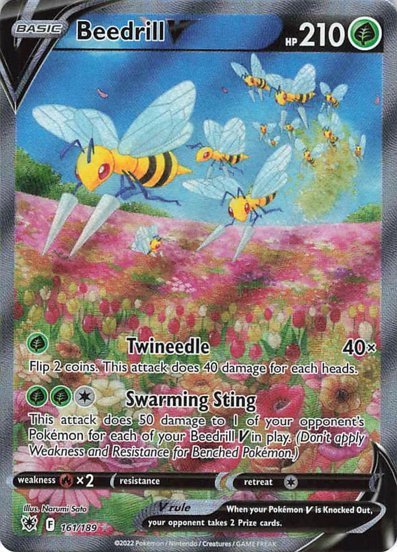 Pokemon Tcg: Astral Radiance Beedrill V (Alternate Full Art) 161/189 / Ultra Rare Trading Cards