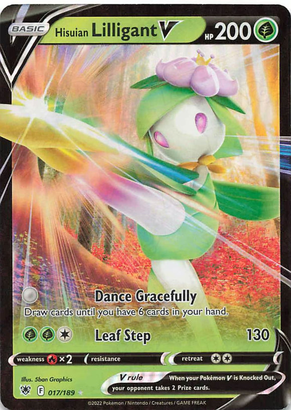 Pokemon Tcg: Astral Radiance Hisuian Lilligant V 017/189 / Ultra Rare Trading Cards