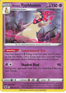 Pokemon Tcg: Astral Radiance Hisuian Typhlosion 052/189 / Holo Rare Trading Cards
