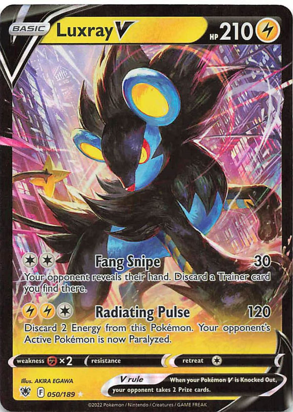 Pokemon Tcg: Astral Radiance Luxray V 050/189 / Ultra Rare Trading Cards