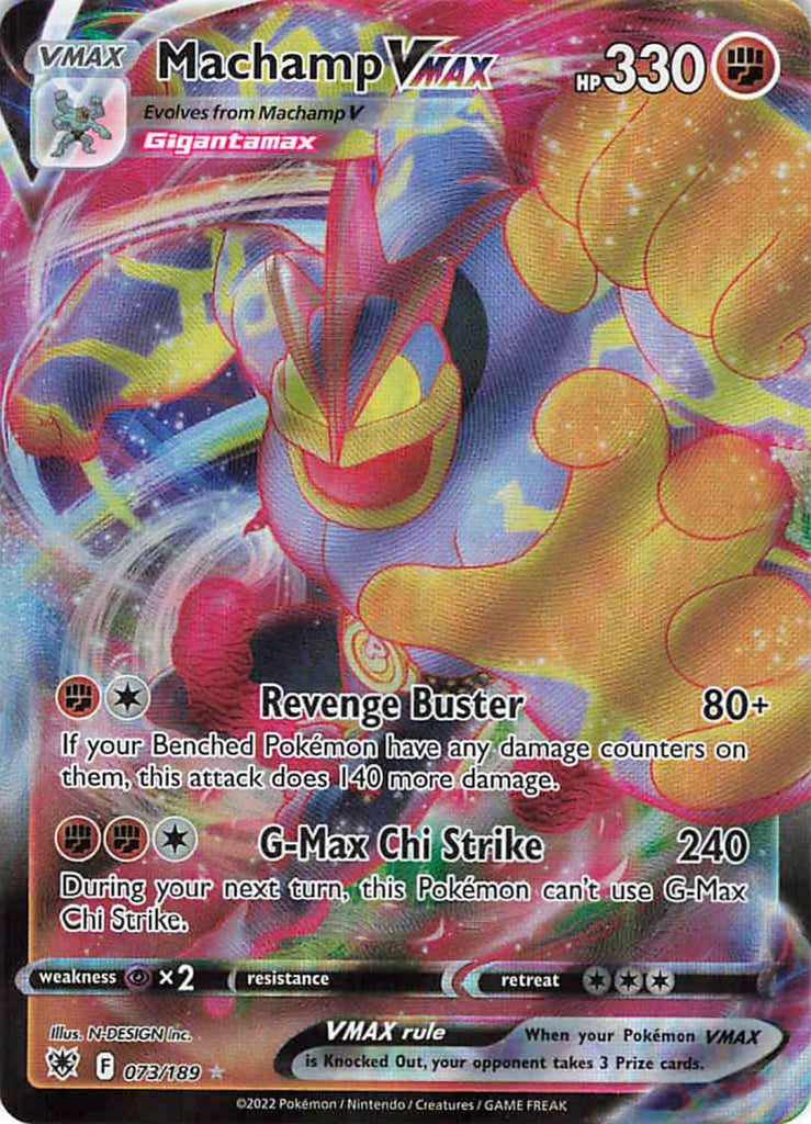 Pokemon TCG: Astral Radiance Machamp VMAX 073/189 / Ultra Rare