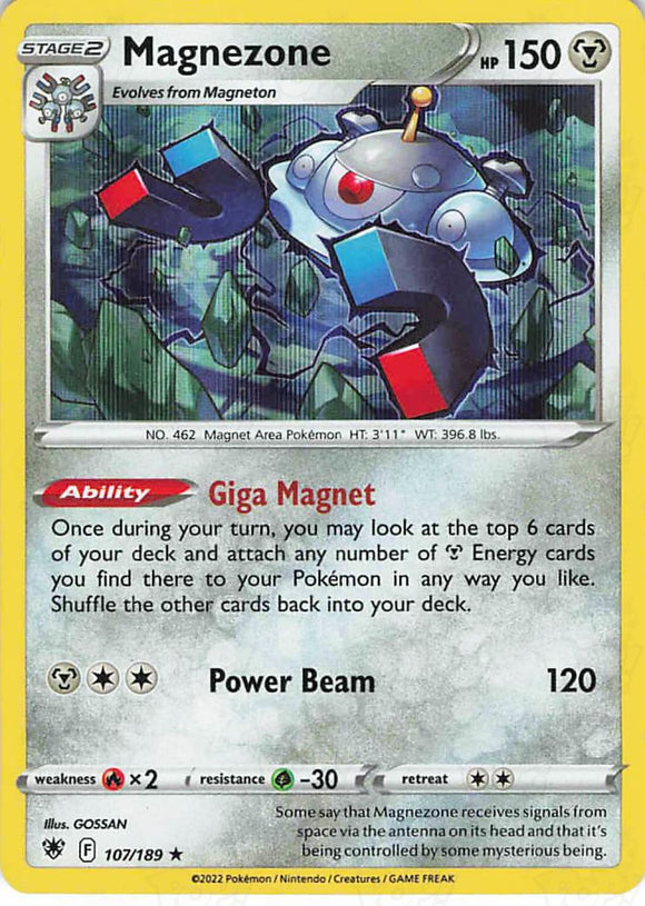 Pokemon TCG: Astral Radiance Magnezone 107/189 / Holo Rare Pokemon TCG: Astral Radiance Magnezone 107/189 / Holo Rare