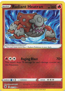 Pokemon Tcg: Astral Radiance Radiant Heatran 027/189 Trading Cards