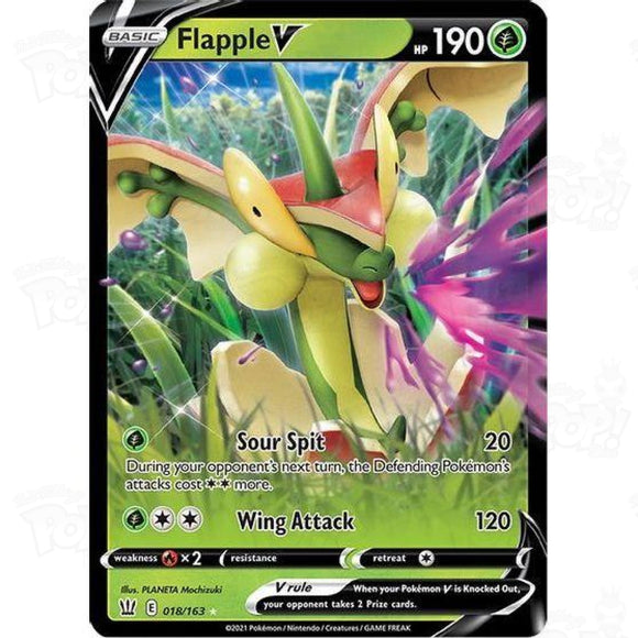 Pokemon TCG: Battle Styles: Flapple V 018/163 Ultra Rare Trading Cards